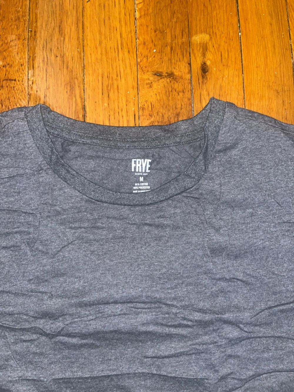 Frye Charcoal Crewneck T-Shirt - NWOT - Picture 4 of 6